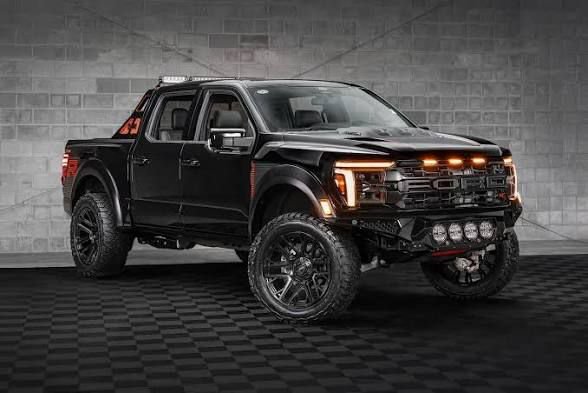 Ford F-150 negra tipo Raptor